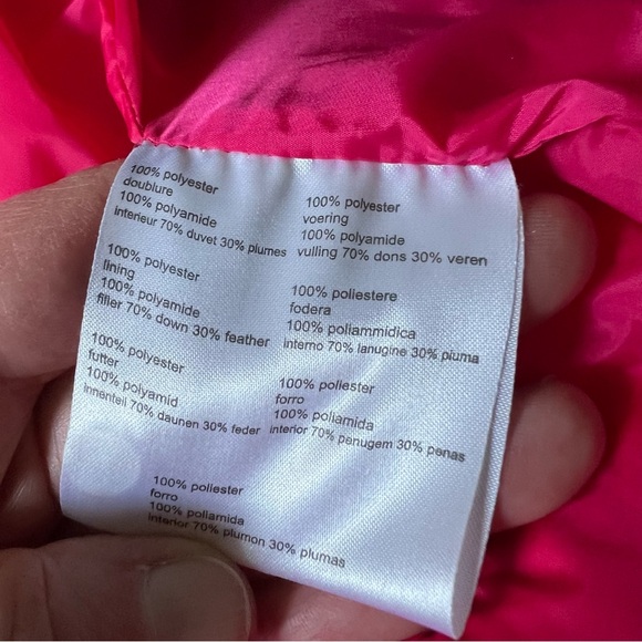 LACOSTE  Red Puffer Coat - Picture 9 of 10